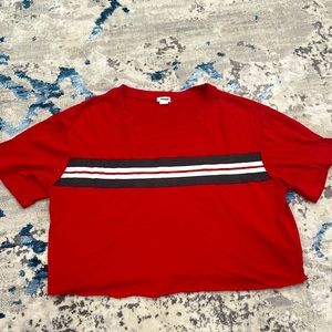 Garage red half sleeve tee